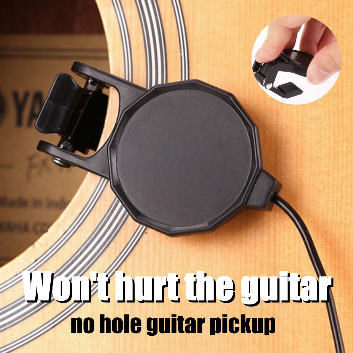 Musical Instrument In English - Pickup jack audio con clip per