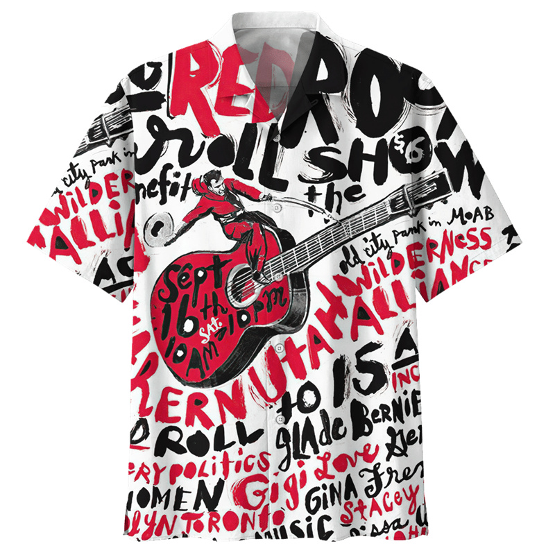 Camicie hawaiane con motivo a  - Musical Instrument Hawaiian recensione e prezzo