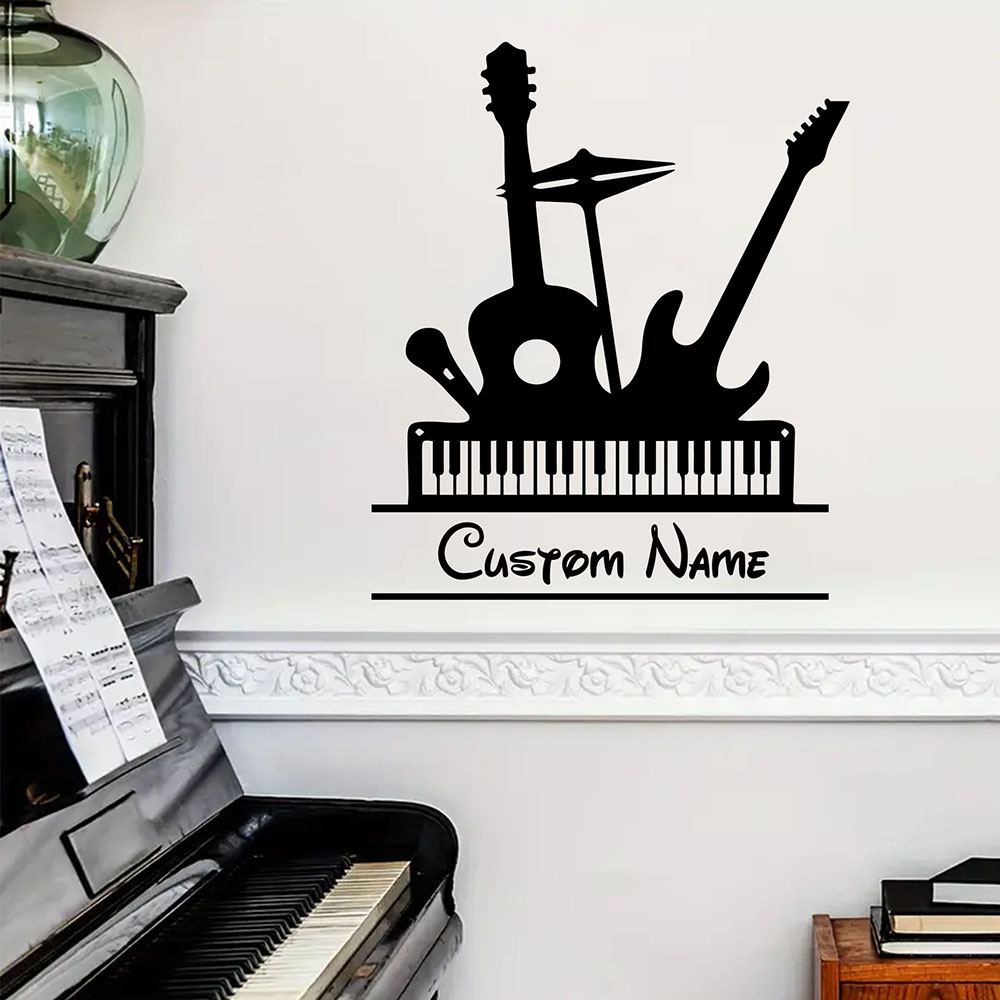 1PC Adesivo Murale in Vinile c - Musical Instrument Name recensione e prezzo