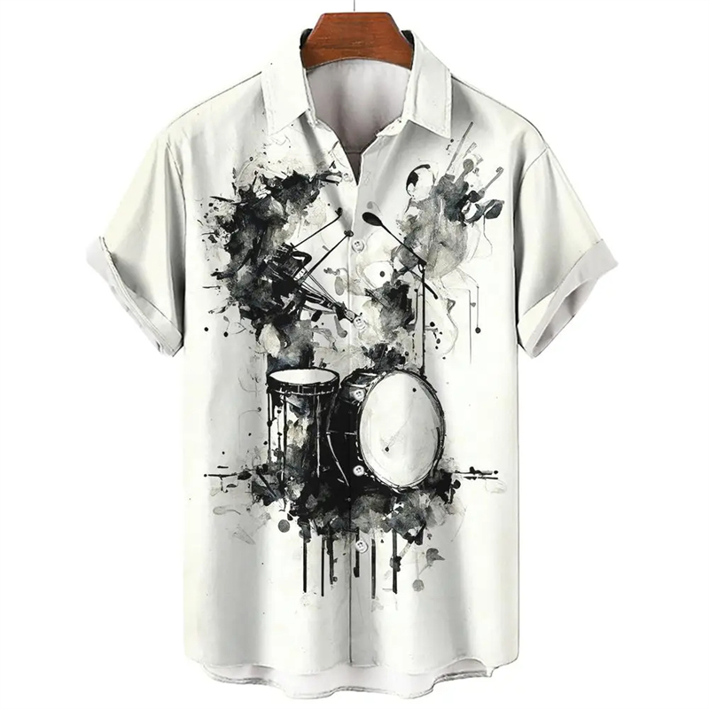 Camicia hawaiana con motivo a  - Musical Instrument Hawaiian recensione e prezzo