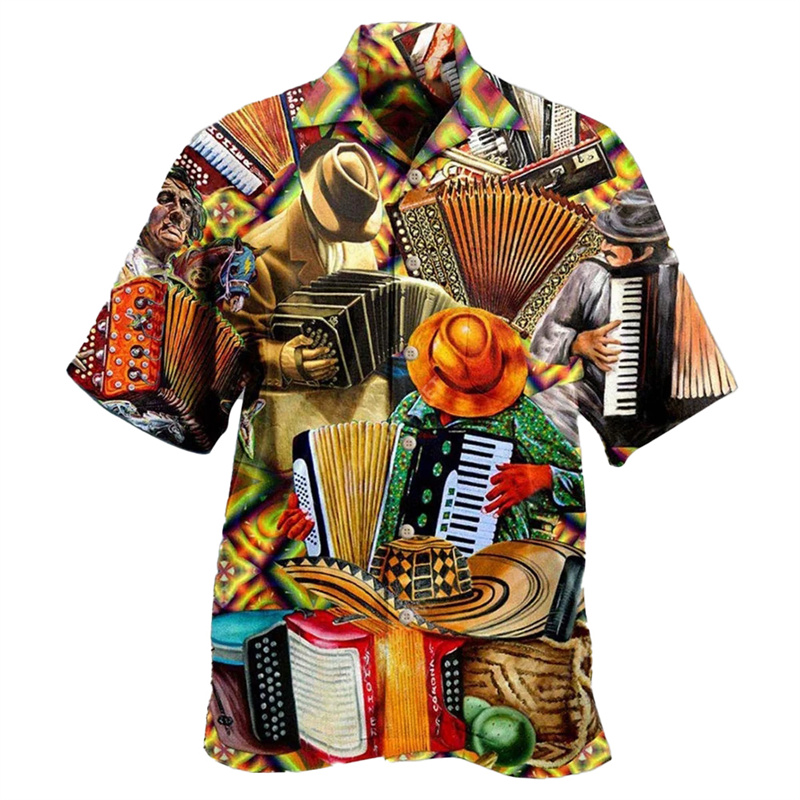 Chitarra musica grafica camici - Musical Instrument Hawaiian recensione e prezzo