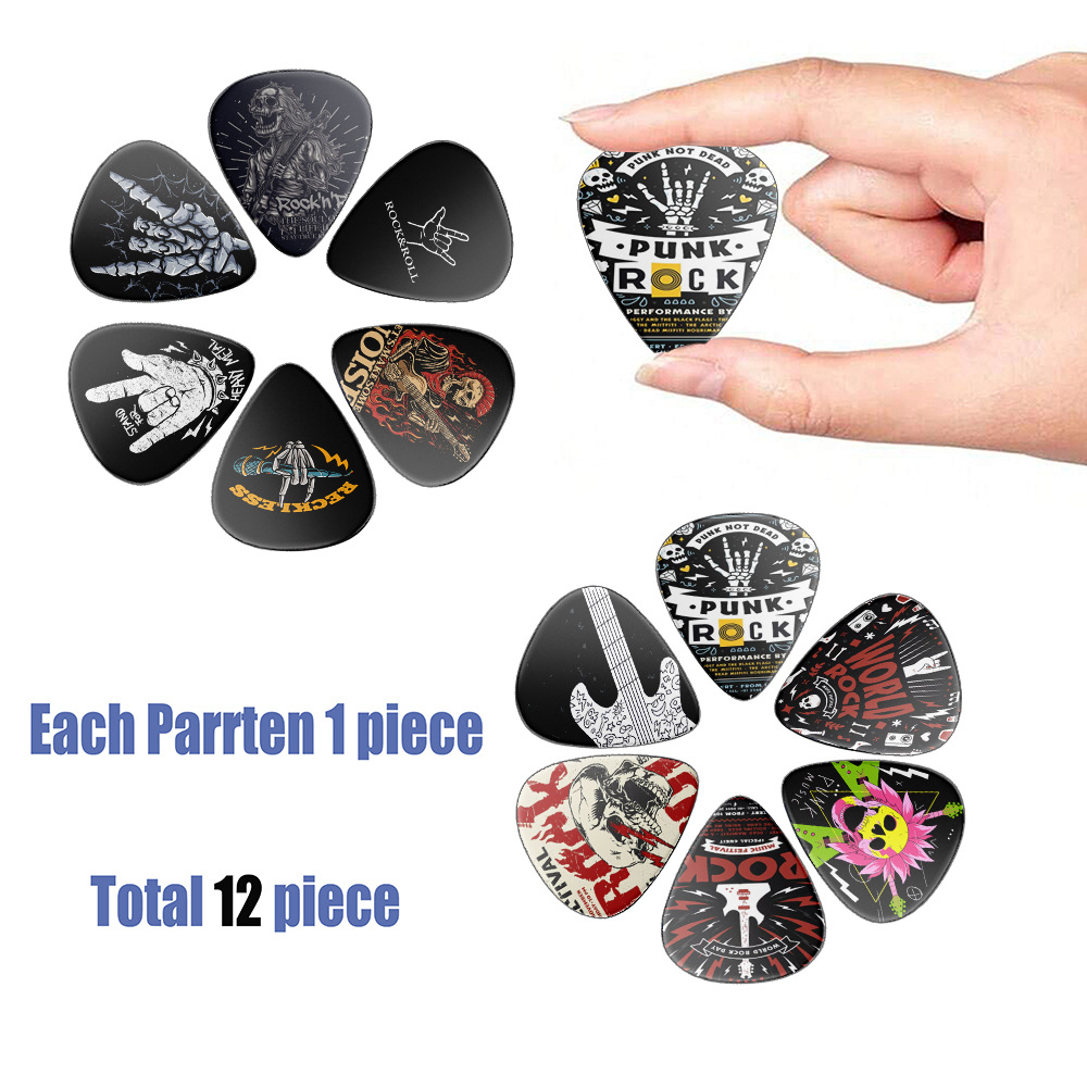 12 Pezzi Plettri per Chitarra  - Musical Instrument In English recensione e prezzo